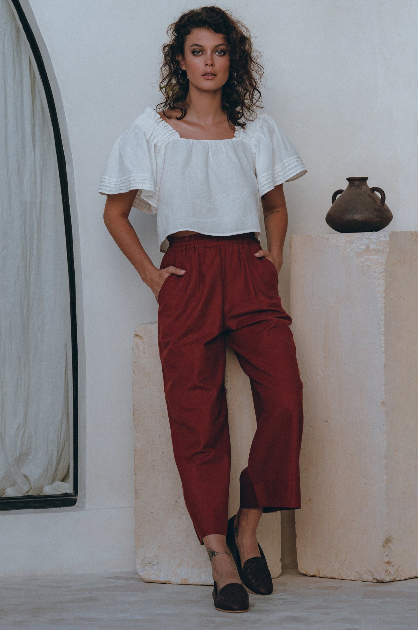 Delhi Relaxed Linen Pants