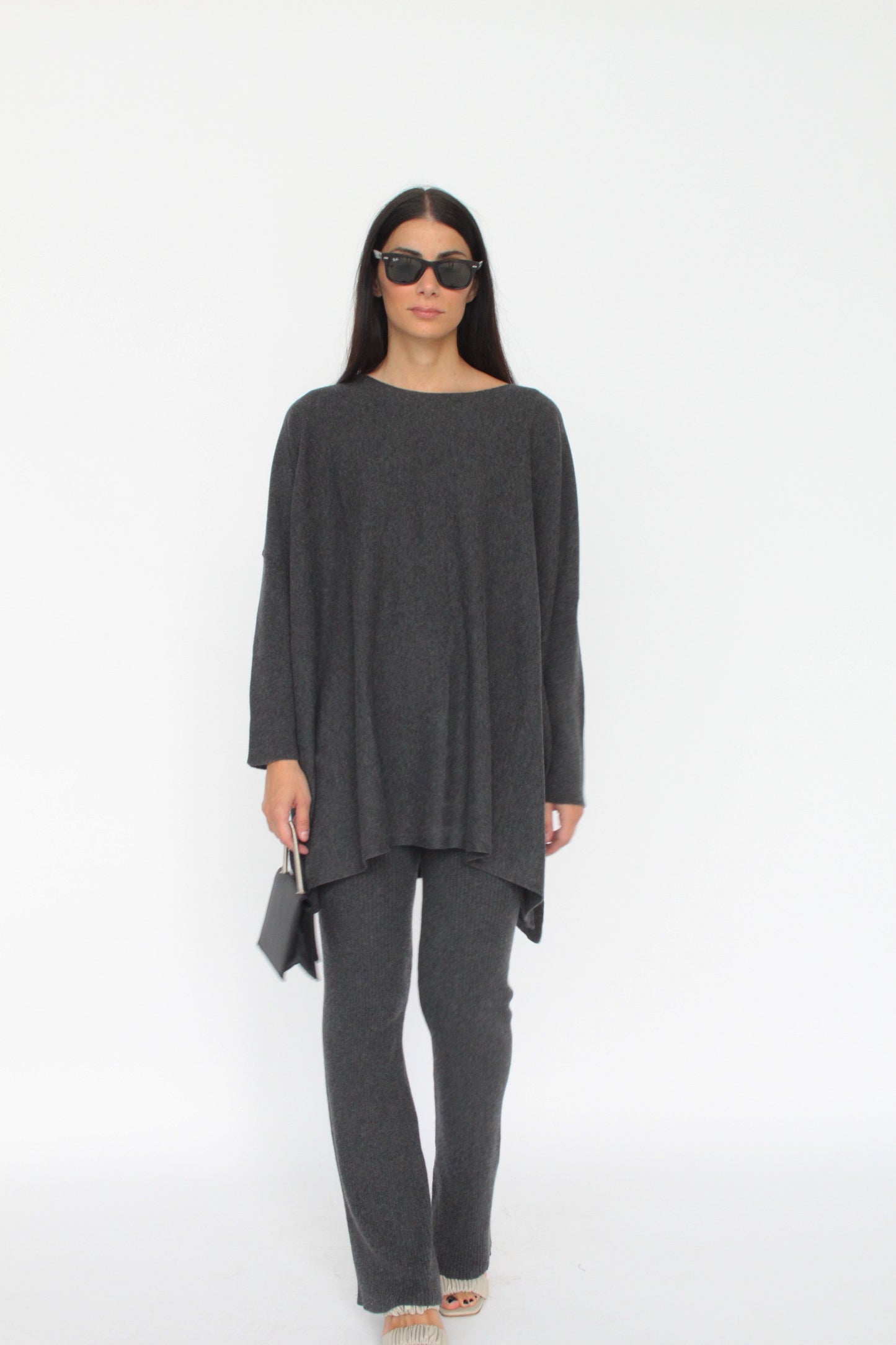 Angela Cashmere-Blend Knit Trousers