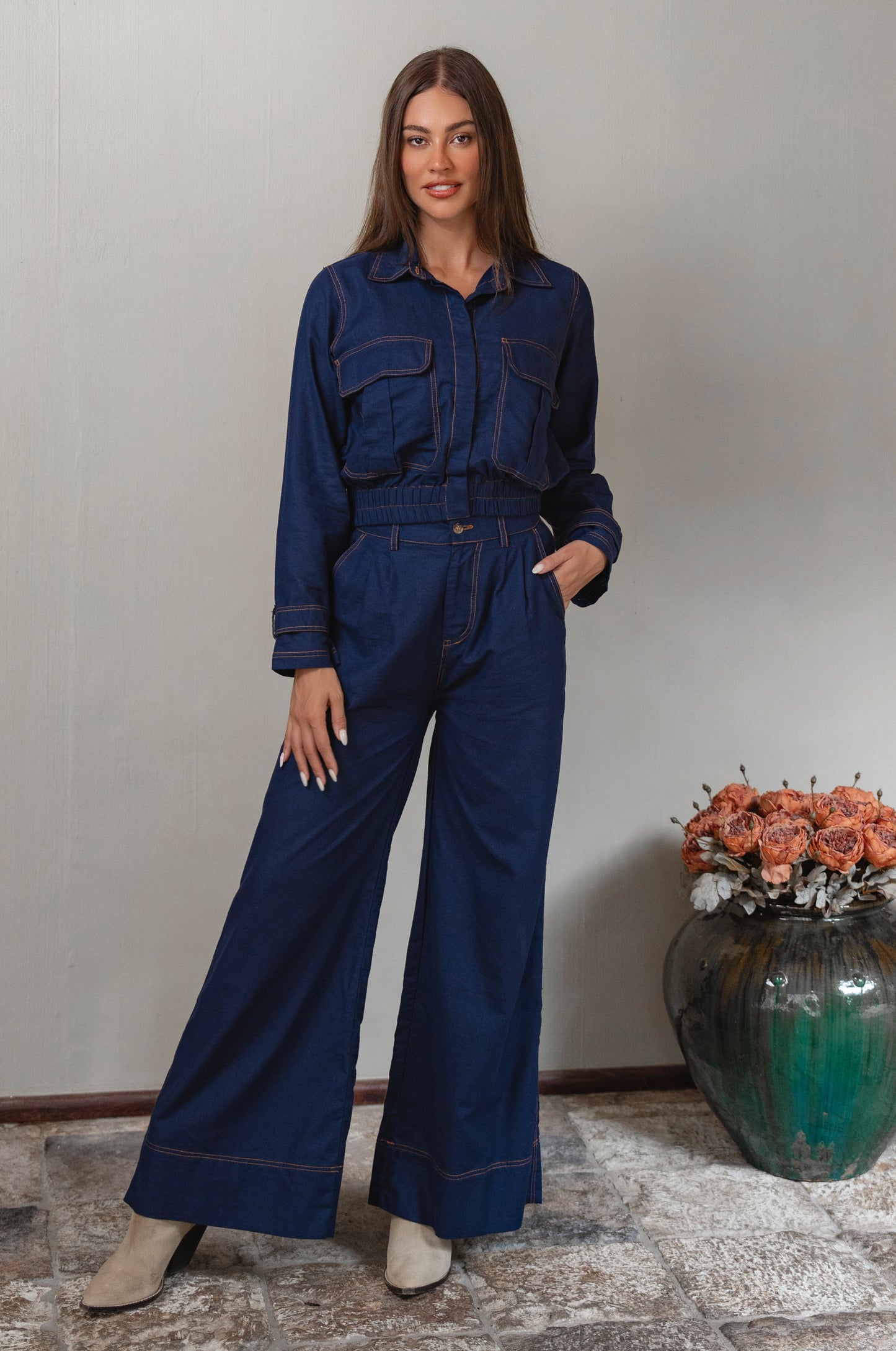 Orion Wide-Leg Linen Trousers