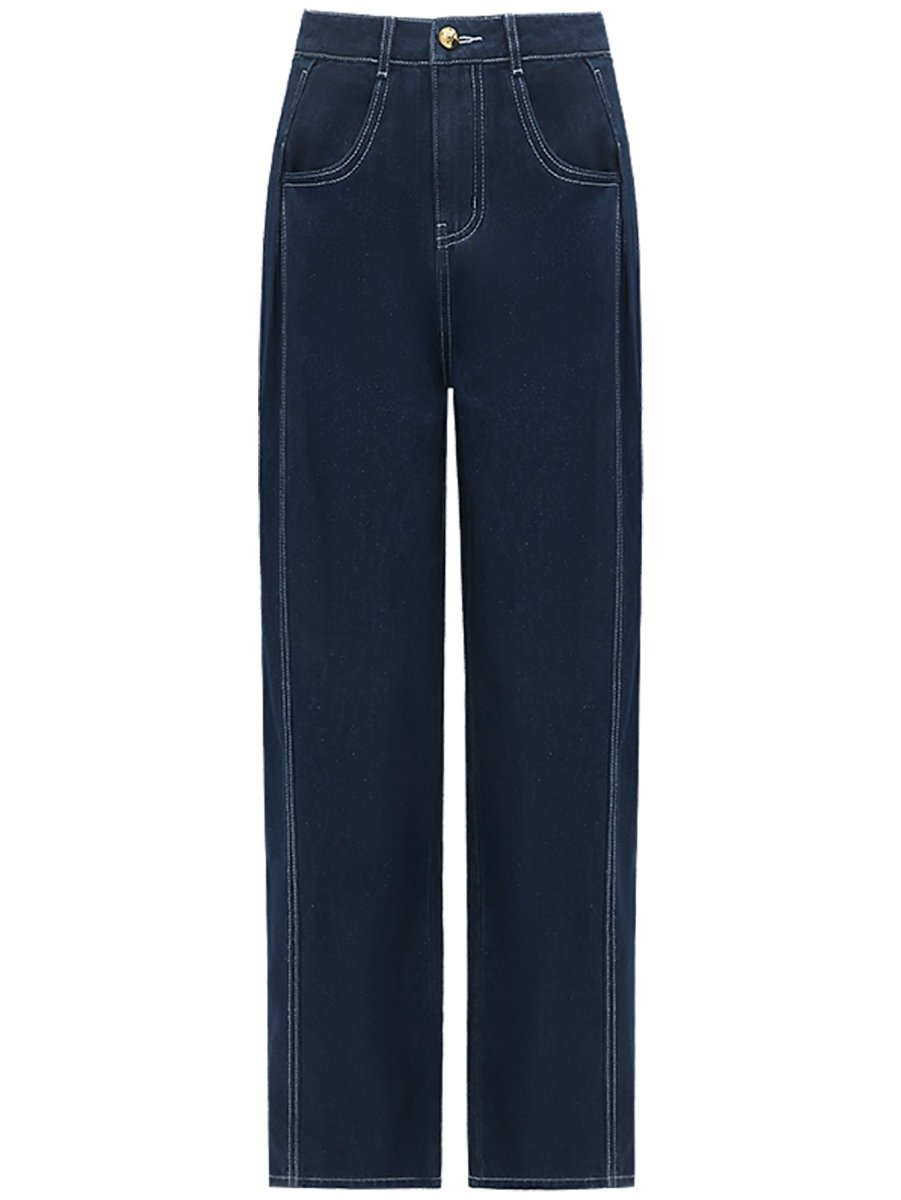 Vintage High-Waisted Wide-Leg Jeans