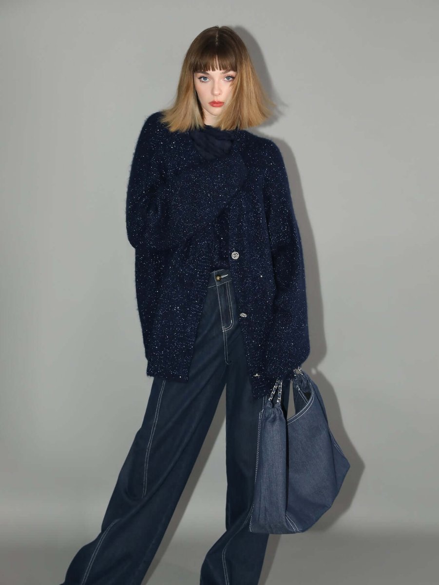 Vintage High-Waisted Wide-Leg Jeans